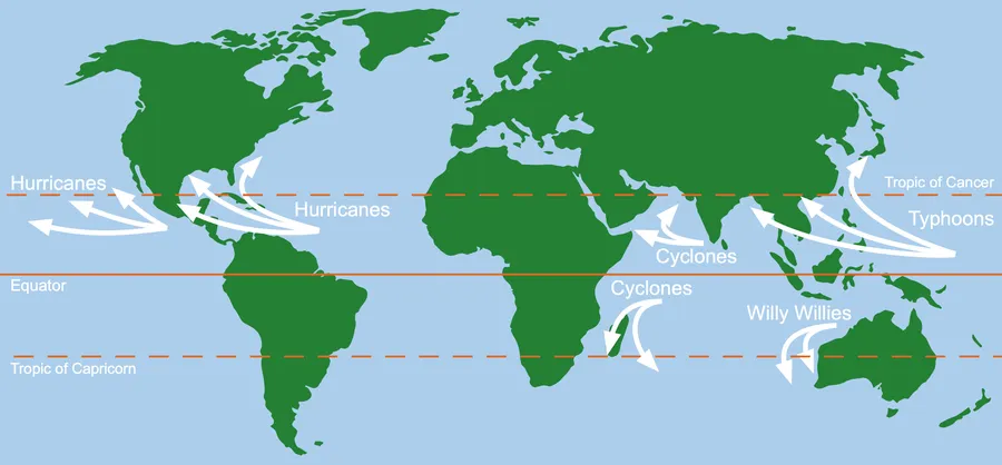 Natural disasters types and their global distribution seismic mapping