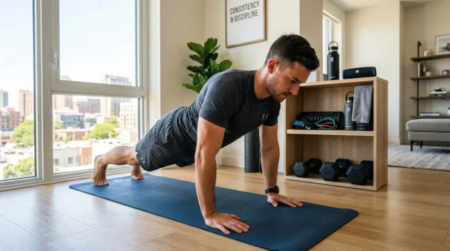 Workout Consistency Practical tips to stay consistent with home workout routines